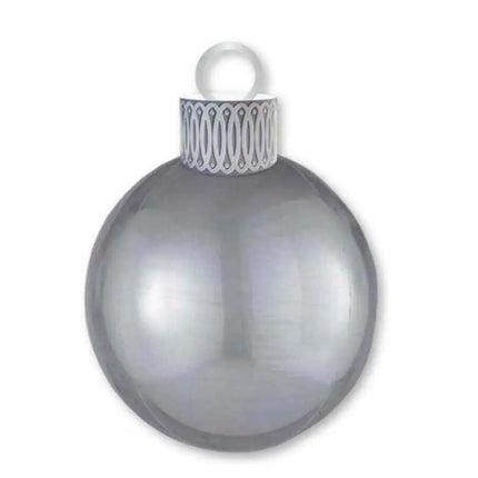 Anagram - 20" Christmas Silver Ball Ornament Orbz Balloon Party Expo