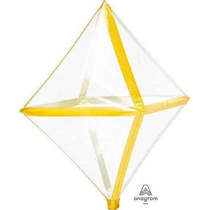 Anagram - 25" Gold Trim Anglez Balloon #308 Party Expo