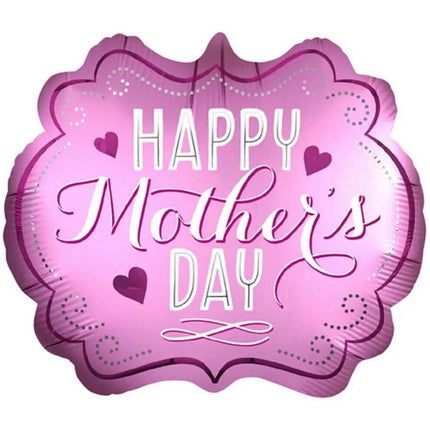 Anagram - 25" Happy Mother's Day Marquee Satin Luxe Mylar Balloon Party Expo