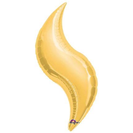 Anagram - 36" Gold Curve Mylar Balloon #363 Party Expo