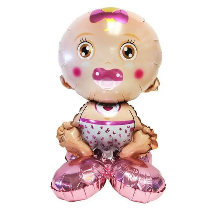 Baby Girl Kit Mylar Balloon (Air Inflated) - Party Expo