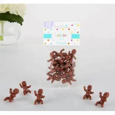 Baby Shower - Favor Charms of Mini Plastic Babies (12ct) - Party Expo