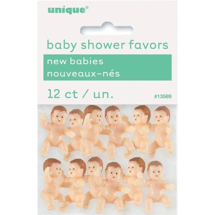 Baby Shower - Mini Plastic Babies (12ct) - Party Expo