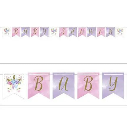 Baby Shower - Unicorn Ribbon Banner - Party Expo
