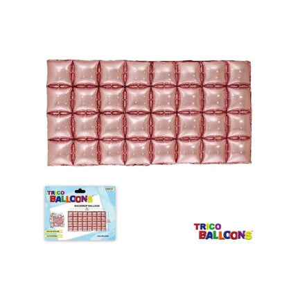 Backdrop Foil Balloons 44" X 22" - 1pc Rose Gold Party Expo