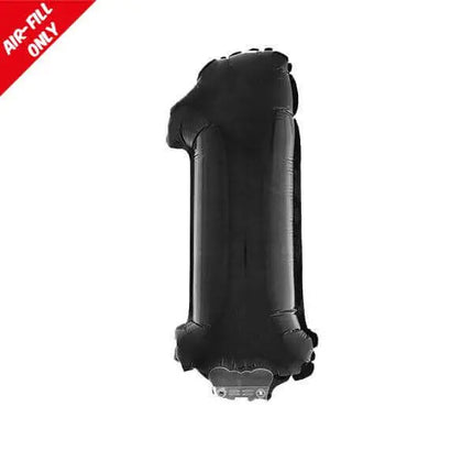 Balloon on Stick - 16" Black Number 1 Party Expo