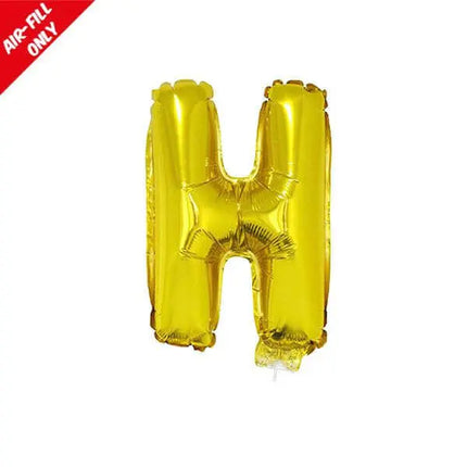 Balloon on Stick - 16" Gold Letter H Party Expo