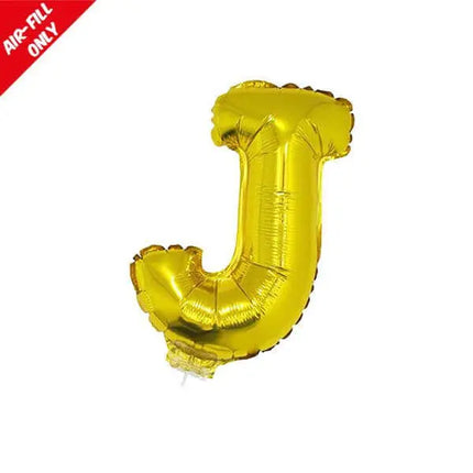 Balloon on Stick - 16" Gold Letter J Party Expo