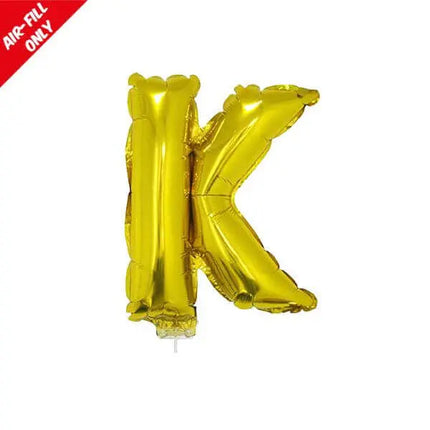 Balloon on Stick - 16" Gold Letter K Party Expo