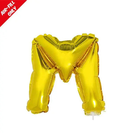 Balloon on Stick - 16" Gold Letter M Party Expo