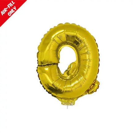 Balloon on Stick - 16" Gold Letter Q Party Expo
