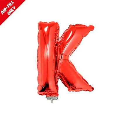 Balloon on Stick - 16" Red Letter K Party Expo