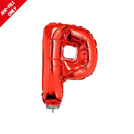 Balloon on Stick - 16" Red Letter P Party Expo