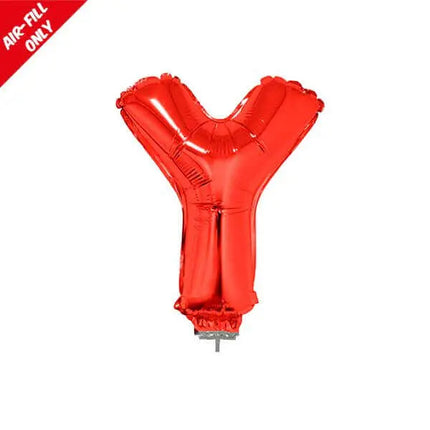 Balloon on Stick - 16" Red Letter Y Party Expo