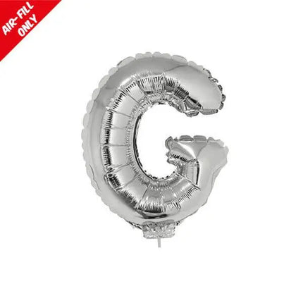 Balloon on Stick - 16" Silver Letter G Party Expo