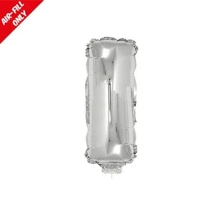 Balloon on Stick - 16" Silver Letter I Party Expo