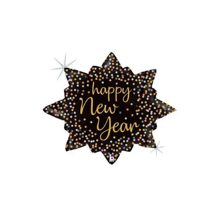 Betallic - 32" New Year Confetti Burst Mylar Balloon Party Expo