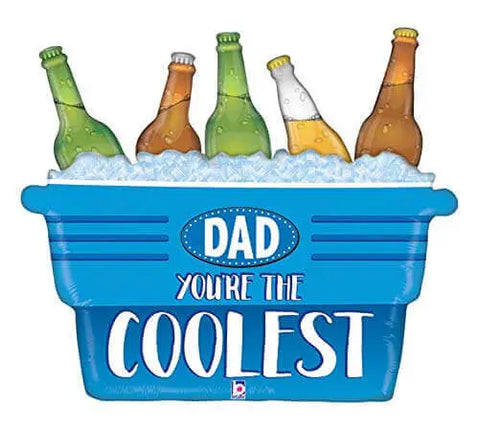 Betallic - 33" Coolest Dad Cooler Mylar Balloon - F5 Party Expo