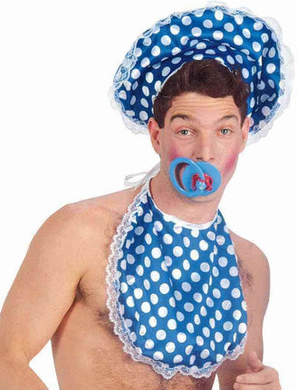Big Baby Accessory Kit with Bonnet, Bib, & Pacifier - Party Expo