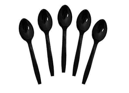 Black 9in Serv Spoons - SKU:B9S-12/12 - UPC:098382952093 - Party Expo