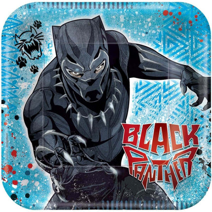 Black Panther - 7" Square Dessert Plates (8ct) Party Expo