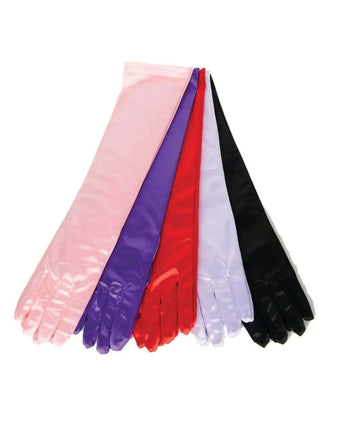 Black Satin Gloves - Party Expo