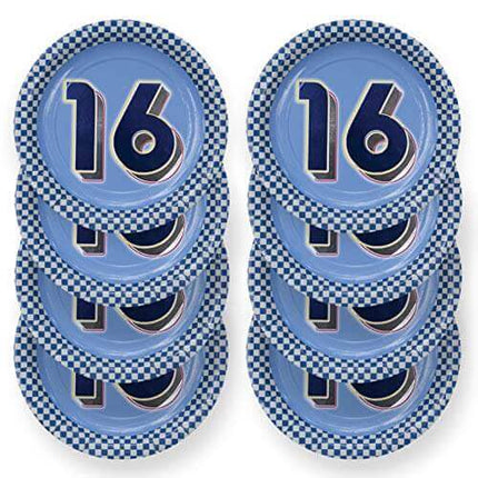 Boy 16th Birthday/Cool Bulldog - 7" Plate Party Expo