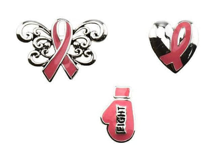 Breast Cancer Awareness 3 piece Tac Pin - SKU:DS27948 - UPC:212547373237 - Party Expo