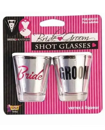 Bride & Groom Shot Glasses - Party Expo