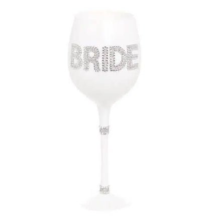 Bride Wine Glass - White - Party Expo