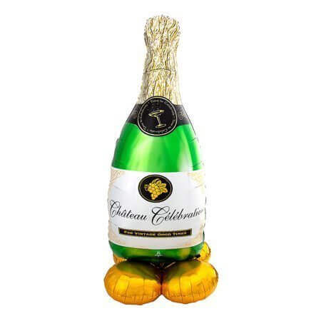 Bubbly Wine Bottle Airloonz - SKU:A8-3120 - UPC:026635831208 - Party Expo