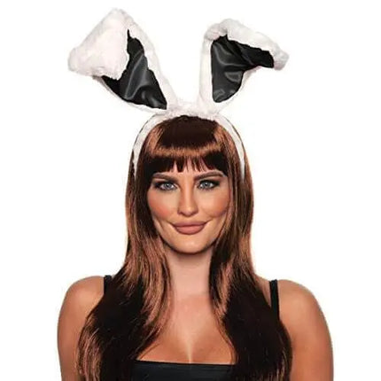 Bunny Ears & Tail Set (White & Black) - Party Expo
