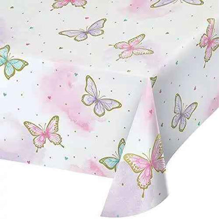 Butterfly Shimmer Paper Table Cover (All Over Print)