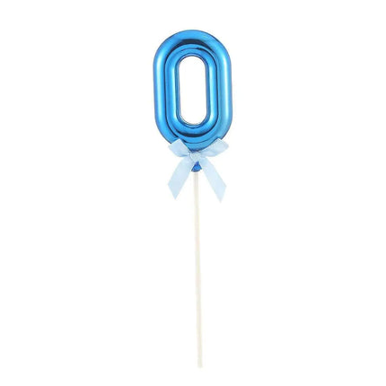 Cake Topper Number '0' - Blue - Party Expo