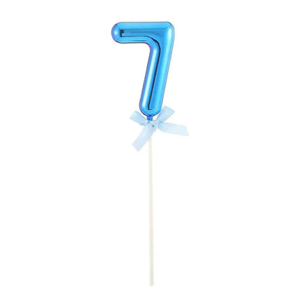 Cake Topper Number '7' - Blue - Party Expo