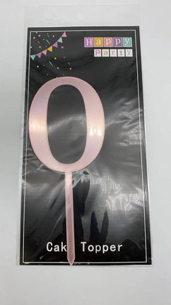 Cake Topper Rose Gold #0 - Party Expo