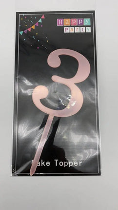 Cake Topper Rose Gold #3 - Party Expo