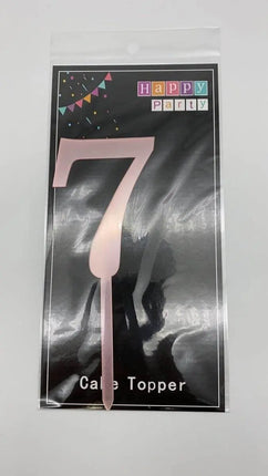 Cake Topper Rose Gold #7 - Party Expo