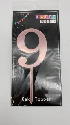 Cake Topper Rose Gold #9 - Party Expo