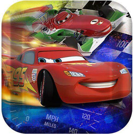 Cars 3 - Square Dinner Plates - Party Expo