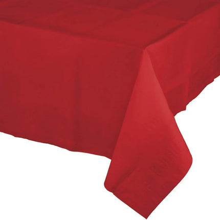Classic Red Tis-Ply Tablecover 54x108 - Party Expo
