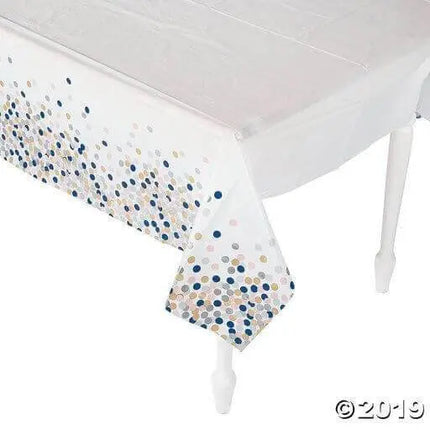Confetti Design Plastic Tablecover - Party Expo