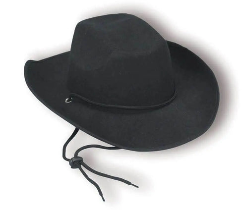 Cowboy Deluxe Hat - Black - Party Expo