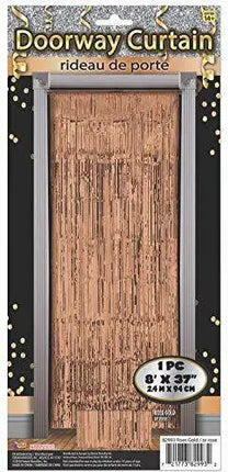 Doorway Tinsel Curtain - Rose Gold - Party Expo