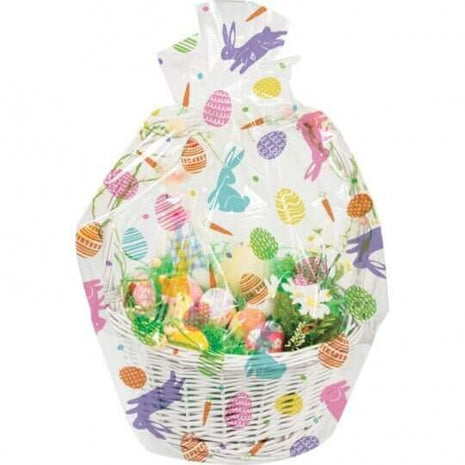 Easter Cello Basket Bags w/ Twist Ties - SKU:35-6170 - UPC:039938865450 - Party Expo
