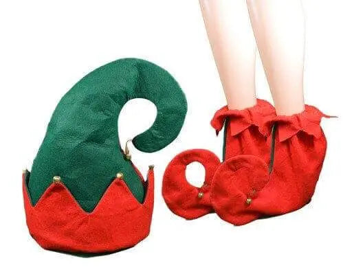 Elf Shoes & Hat Set - Party Expo