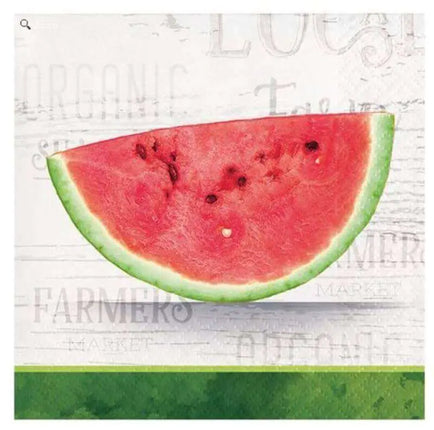 Farm Fresh Watermelon Beverage Napkins - Party Expo