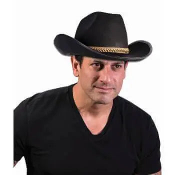 Felt Cowboy Hat Black - Party Expo