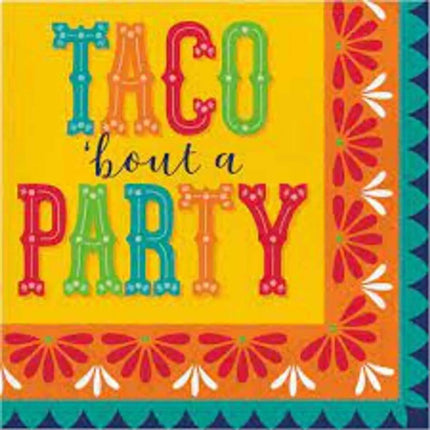 Fiesta Pottery Taco Napkins (16ct) - Party Expo