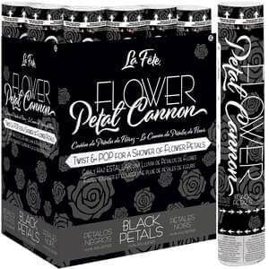 Flower Petal Cannon - Black (1 each) - Party Expo